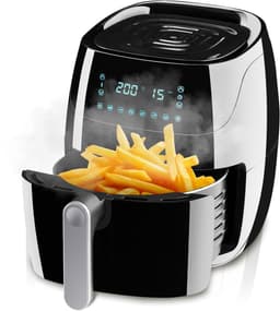 tectake® Airfryer - Heteluchtfriteuse, Airfryer, Touchscreen Display, div. Programma's, Airfryer Zonder Vet en Olie, Vaatwasmachinebestendig, Met Accessoires Receptenboekje (HF-3019TS-D Yaiza) — thumbnail 1