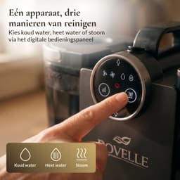 Rovelle 3 in 1 Tapijtreiniger - Vlekkenreiniger - Zetelreiniger - Bank Reiniger - Stoomreiniger Bank - Meubelreiniger - Warm & Koud Stoomsysteem - Voor Tapijt, Bank & Autobekleding - 1200W — thumbnail 4