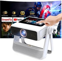Beamer Smart - 1100 ANSI Lumen - Native Full HD 1080P Resolutie - Android Systeem - WiFi 6 Bluetooth - Draagbaar - Thuisbioscoop Projector — thumbnail 1