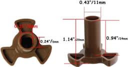 Microwave Turntable Coupling voor Magnetron met D-poort — thumbnail 2
