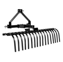 Grasmaaier Hooihark - 127 cm Maaibreedte - 17 Stalen Tanden - Q235 Staal - Voor Tractoren Categorie 1 — thumbnail 1