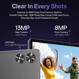Tablet Android 11 Inch 4 GB RAM 128 GB Opslag IPS Scherm Dual Band WiFi Bluetooth GPS — thumbnail 2