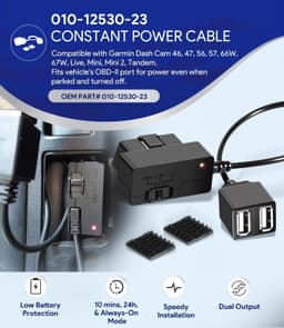 OBD-II Constant Stroomkabel voor Garmin Dash Cam — thumbnail 5