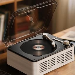 Desktop CD Speler - Multifunctioneel CD Speler - Retro Bluetooth Luidspreker - FM Radio - Ondersteunt MP3/WMA-formaten - Bluetooth 2-way - Dubbele Stereoluidsprekers - 20x15x7 cm - Voor Thuis en Kantoor — thumbnail 5