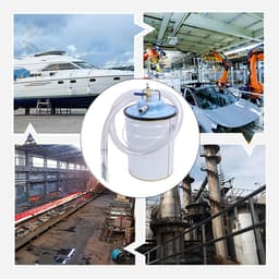 Pneumatische Stofzuiger - Industriële Zuiger - Werkplaats Reinigen - Automatische Uitschakeling - 20L Tank - Zilver — thumbnail 3