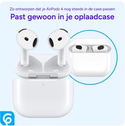 Vervangende Oordopjes Geschikt voor AirPods 4 - Vervanging Tips - Siliconen Dopjes Wit — thumbnail 2