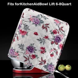 Mixerhoes Keuken - Apparaathoes - Apparaten Beschermen - Met Opbergvakken - Voor 5-8 Liter - Bloemenprint — thumbnail 2