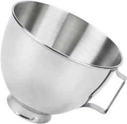 Roestvrijstalen Mengkom - Keukenmachine Kom - Bakken en Mixen - Vaatwasmachinebestendig - 22 cm Diameter - Zilver — thumbnail 1