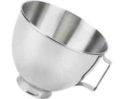 Roestvrijstalen Mengkom - Keukenmachine Kom - Bakken en Mixen - Vaatwasmachinebestendig - 22 cm Diameter - Zilver