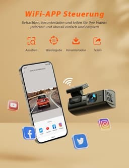 Dashcam - Compact Mini Design - 2,5K HD-resolutie - 24-uurs parkeerbewaking - Voor Auto's — thumbnail 3