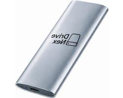 Externe Harde Schijf - Draagbare Opslag - Data Opslag - Snelle SSD - 2 Terabyte - Zilver