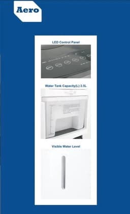 Aero® LED Mobiele Aircooler 3 in 1 | Lucht Koeler - Bevochtiger - Reiniger / Zuiveraar | Met Afstandsbediening — thumbnail 5