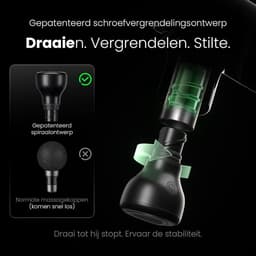 TYR® Masage Gun - Spiermassage Apparaat - Draadloze Massage Gun - Zwart - 14cm x 9cm x 5cm — thumbnail 4