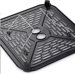 Luchtfriteuse Dubbele Mand - Airfryer Twee Manden - Gezond Koken - Dubbele Manden - 12L - Zwart — thumbnail 2