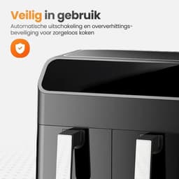 Airfryer XXL - 11 l (2 x 5,5 l) - dubbele zone met SYNC - 2950 W - PFAS-vrij - vaatwasmachinebestendig — thumbnail 3