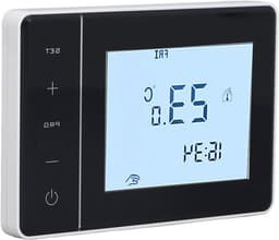 Intelligente Thermostaat - Digitale Regelaar - Verwarming Regelen - Programmeerbare Planning - AC100-230V - Zwart — thumbnail 1