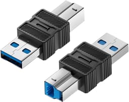 Externe Adapter - USB Converter - Apparaten Verbinden - Plug and Play - 6.6 x 3.3 cm - Zwart — thumbnail 1