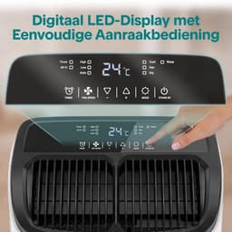 Mobiele airco 7000 BTU – Met WiFi en app – Ontvochtiger – Ventilator – Inclusief raamkit — thumbnail 2