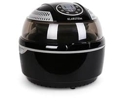 Hetelucht Frituurpan - Airfryer Oven - Gezond Koken - Vetvrij Bakken - 9 Liter - Zwart