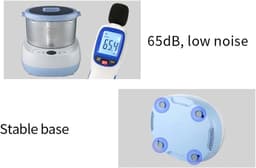 Deegmenger - Keukenmachine - Bakken Thuis - Constante Temperatuur - 5L Capaciteit - Blauw — thumbnail 5