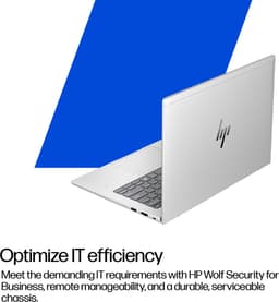 HP EliteBook 6 G1i 14 AI PC Intel Core Ultra 5 235U Laptop 35,6 cm (14") WUXGA 16 GB DDR5-SDRAM 512 GB SSD Wi-Fi 6E (802.11ax) Windows 11 Pro Zilver — thumbnail 3