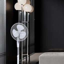 AERVIONA Staande Ventilator 43 cm – 45W – 3 Snelheden – 90° Oscillatie – Verstelbare Hoogte 100-125 cm – Kantelbaar — thumbnail 2
