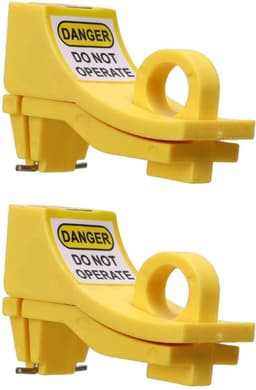 stuks stroomonderbrekervergrendelingsapparaat, miniatuur stroomonderbrekervergrendeling met hoge mechanische sterkte, nylon pin-out stroomonderbrekervergrendeling voor Loto-stationvergrendeling, tag-out — thumbnail 1