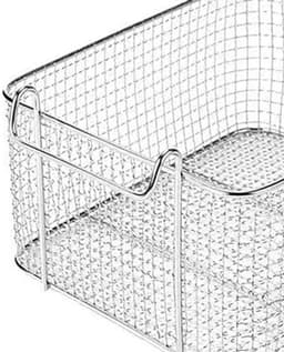 Frituurmand met lange steel, metalen gaas, elektrische frituurmand voor commercieel gebruik — thumbnail 2
