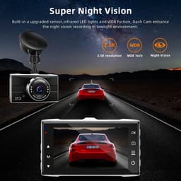 Dashcam - Metalen Behuizing - 2.5K Quad HD Resolutie - WiFi Verbinding - Voor Auto's — thumbnail 3