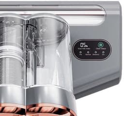 Dual-Cup Smart - Anti-Mite Cleaner Bedstofzuiger - 500W - 13KPa Zuigkracht - Huisstofmijt Sensor - UV-licht - Ultrasone Tech - 99,99% Mijtenverwijdering - Grijs — thumbnail 1