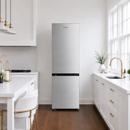 Heinner HCNF-M330INVSE++ Koel-vriescombinatie – 330 L – Total No Frost – Inverter Compressor – Energieklasse E – Elektronische Bediening – Super Cooling-functie – Kinderslot – LED-verlichting – Zilver – 5 Jaar Garantie — thumbnail 5