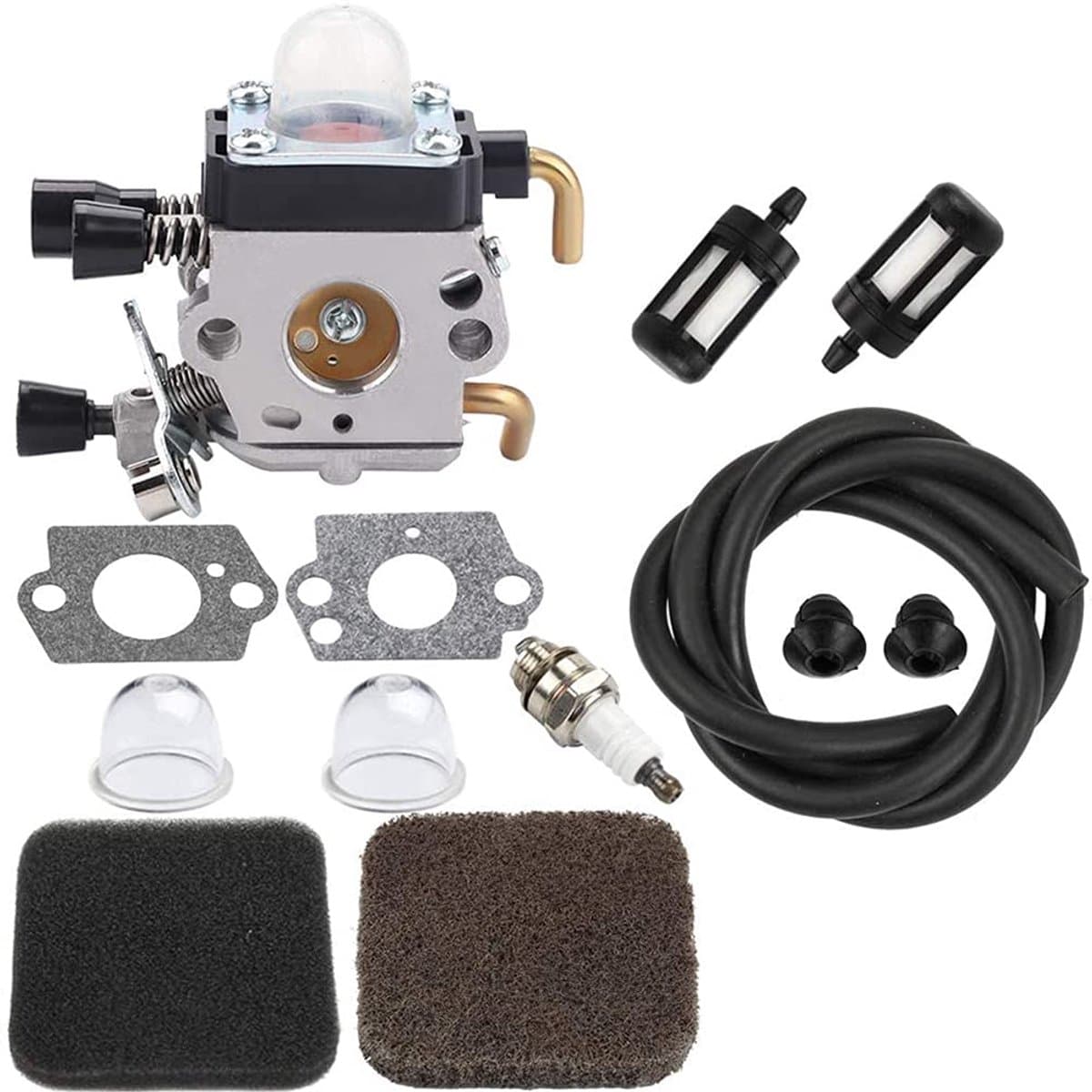 SnelShoppen - C1q-S97 Carburetor met Brandstofset en Luchtfilter voor FS75 FS80 FS80R FS85 FS85R FS85T FS85RX Grasmaaier — afbeelding 1
