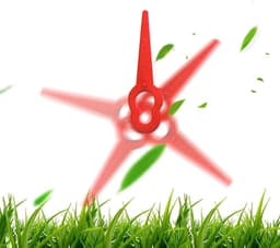 Plastic Grasmaaier Mesjes - Vervangende Mesjes - Tuin Onderhouden - Eenvoudige Installatie - 40 stuks - Rood — thumbnail 4