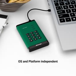 Draagbare Harde Schijf - Externe Opslag Data Schijf - Digitale Assets Beschermen - Wachtwoordbeveiligd Encryptie - 1 TB - Groen — thumbnail 4