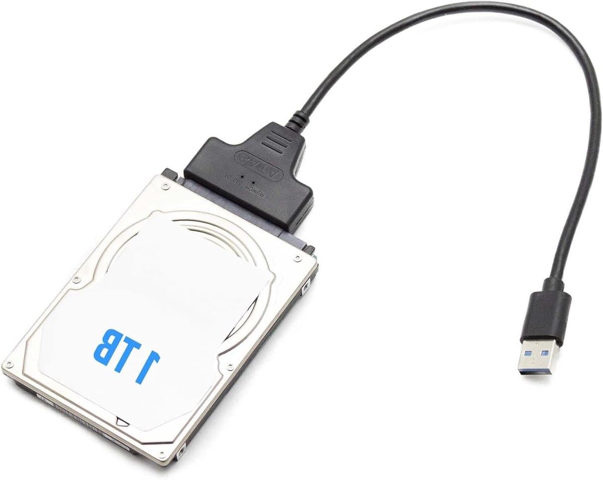 Externe harde schijf - Harde schijf converter - Bestanden Opslaan - Plug and Play - 1TB - Zwart — afbeelding 1
