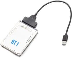 Externe harde schijf - Harde schijf converter - Bestanden Opslaan - Plug and Play - 1TB - Zwart