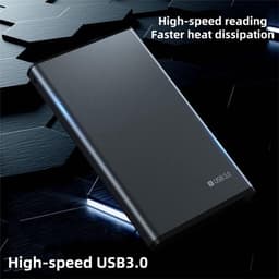 Externe Harde Schijf - Mobiele Opslag - Bestanden Opslaan - Supersnelle USB 3.0 - Tot 2 TB - Zwart — thumbnail 4