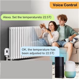 Slimme Radiatorthermostaat - TRV Klep - Energie Besparen - App en Voice Control - M30x1.5mm - Wit — thumbnail 5