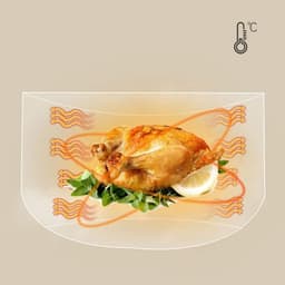 Luchtfriteuse Mini Oven - Multipot Airfryer - Gezond Koken - Instelbare Temperatuur - 45 Liter - Zwart — thumbnail 2