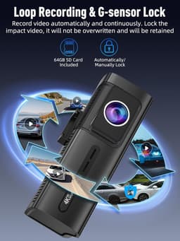 Auto Camera - Rijcamera Set - Veilig Rijden - 3 Kanaals Opname - 3.1 Inch Scherm - Zwart — thumbnail 3