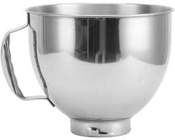 Roestvrijstalen Mengkom - Vervangingskom Keukenmixer - Bakken en Mixen - Vaatwasserbestendig - 45-5 QT - Zilver