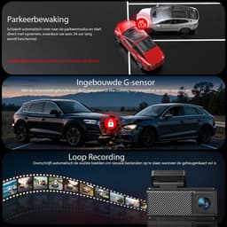VALI® Draadloze Dashcam - Dashcam met CarPlay - Draadloos CarPlay-Scherm - Zwart - 4cm x 9cm x 6cm — thumbnail 3