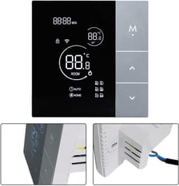 Slimme Thermostaat Vloerverwarming - WiFi Thermostaat - Comfort Verhoging - App Bediening - 10 x 10 x 7 cm - Wit — thumbnail 5