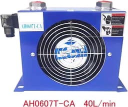 Oliekoeler Warmtewisselaar - Hydraulisch Koelsysteem - Temperatuur Stabiliseren - Efficiënte Warmteafvoer - 40 L/min Debiet - Blauw — thumbnail 5