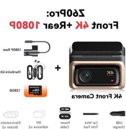 Dashcam – Autocamera – Rijcamera – Vehikel Recorder – Dual Channel Systeem – Haarscherpe 4K UHD Video – Slimme ADAS Veiligheidsalerts — thumbnail 1