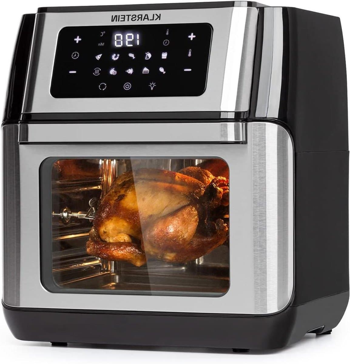 Heteluchtfriteuse - Airfryer XL - Gezond Frituren - 3D Verwarmingssysteem - 10 liter - Zilver — afbeelding 1