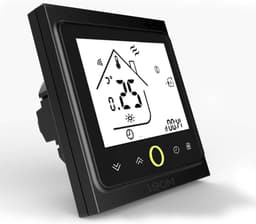 Smart Thermostaat - Temperatuurregelaar - Verwarming Regelen - App Bediening - 95-240 V - Zwart — thumbnail 1