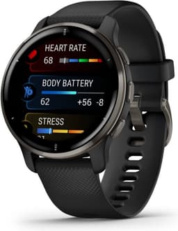 Garmin Venu 2 Plus Health Smartwatch - Amoled touchscreen - 9 dagen batterij - spraakbesturing - Zwart — thumbnail 16