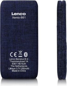 Lenco Xemio-861BU - MP3-speler met Bluetooth® en 8 GB micro SD - Blauw — thumbnail 4