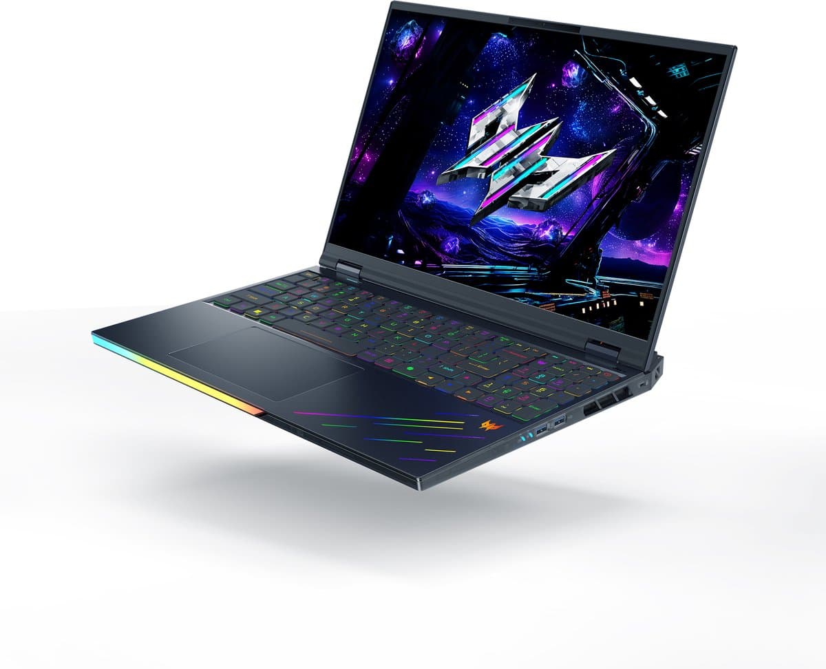 "Acer Predator Helios 18 AI PH18-73-98BP Intel Core Ultra 9 275HX Laptop 45,7 cm (18"") WQXGA 64 GB DDR5-SDRAM 3 TB SSD NVIDIA GeForce RTX 5090 Wi-Fi 7 (802.11be) Windows 11 Home Zwart" — afbeelding 1